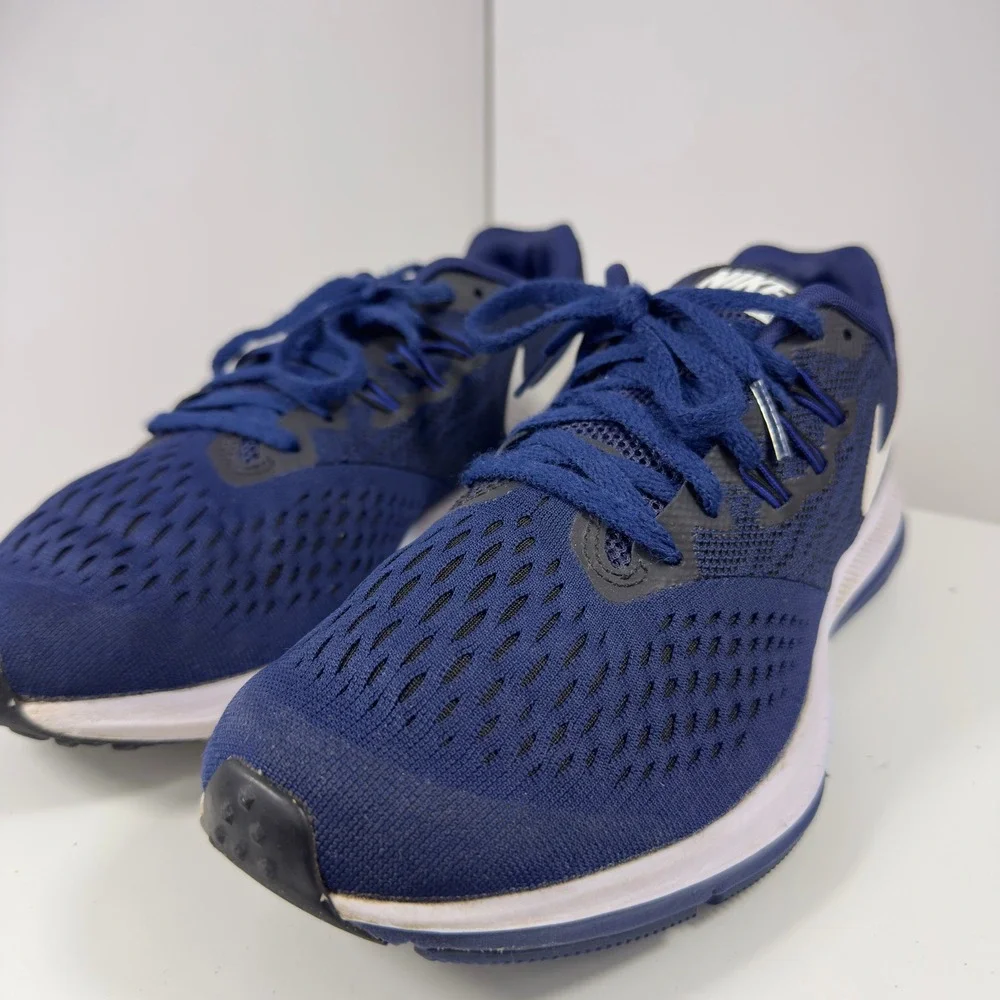 Nike Zoom Winflo 4 Men Size 8.5 Obsidian Navy Blue Running Shoes 898466-400